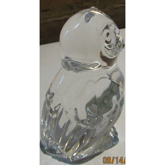 PRINCESS HOUSE 24% LEAD CRYSTAL OWL FIGURINE PAPER WEIGHT W GERMANY - Picture 2 of 6